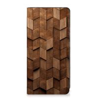 Book Wallet Case voor Samsung Galaxy Xcover 7 Wooden Cubes