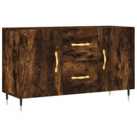 vidaXL Dressoir 100x36x60 cm bewerkt hout gerookt eikenkleurig - thumbnail