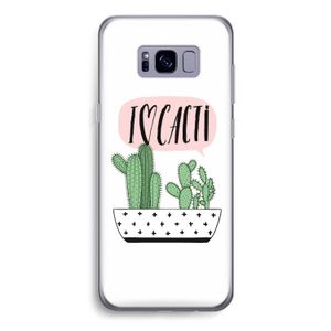 I love cacti: Samsung Galaxy S8 Transparant Hoesje