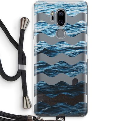 Oceaan: LG G7 Thinq Transparant Hoesje met koord
