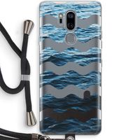 Oceaan: LG G7 Thinq Transparant Hoesje met koord