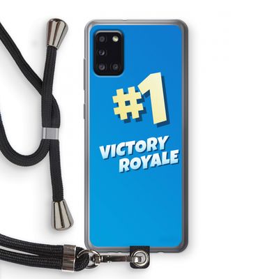 Victory Royale: Samsung Galaxy A31 Transparant Hoesje met koord