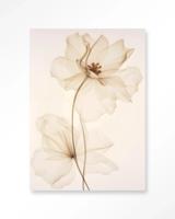White Flowers - Moderne Wanddecoratie | Artprint, Glass Art & Wandkleed - thumbnail