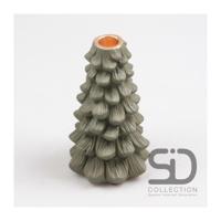Season Inspired Decoration Kandelaar kerstboom 11x11x19 olijfgroen