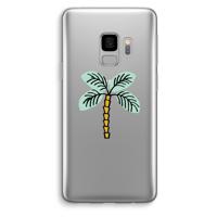 Palmboom: Samsung Galaxy S9 Transparant Hoesje - thumbnail