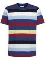 Marni t-shirt en coton à rayures - Bleu