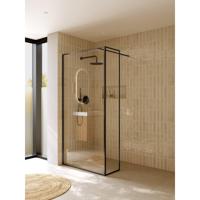 Riho Define Inloopdouche - L vorm - 100x200cm - Gunmetal mat G010010303