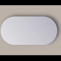 Spiegel Sanicare Q-Mirrors 100x70 cm Ovaal/Rond Met Rondom LED Warm White incl. ophangmateriaal Sanicare
