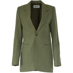 Floria Collective Dames Blazer Janne in het Olijf Groen - Handgemaakt Colbert van Biologisch Katoen - Getailleerd Oversized Look