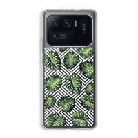 Geometrische jungle: Xiaomi Mi 11 Ultra Transparant Hoesje