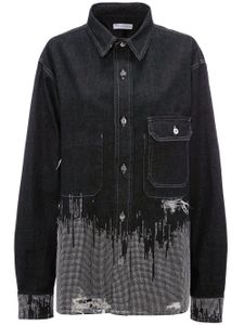 JW Anderson chemise en jean à détail de clous - Gris