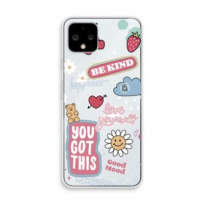 Positivity: Pixel 4 Transparant Hoesje