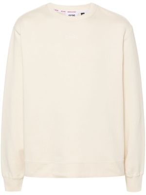 GCDS sweat en coton à logo brodé - Tons neutres