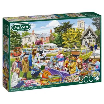 Village Church Car Boot Sale Puzzel 500 Stukjes Village Church Car Boot Sale Puzzel 500 Stukjes