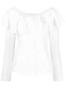 Philosophy Di Lorenzo Serafini blouse volantée à épaules dénudées - Blanc