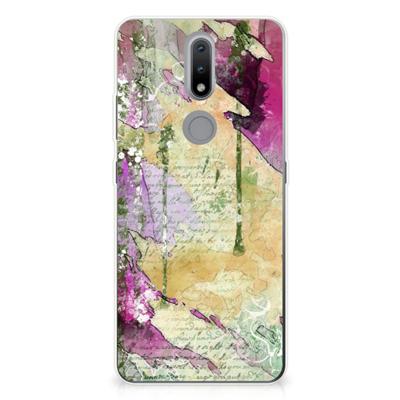 Smartphone hoesje Nokia 2.4 Letter Painting Smartphone hoesje Nokia 2.4 Letter Painting
