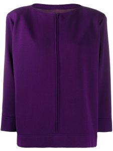 Saint Laurent Pre-Owned cardigan à coupe boxy - Violet