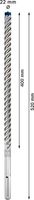 Bosch Accessoires Expert SDS max-8X hamerboor 22 x 400 x 520 mm - 1 stuk(s) - 2608900234 - thumbnail