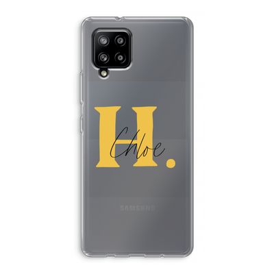 Amber Script: Samsung Galaxy A42 5G Transparant Hoesje