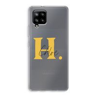 Amber Script: Samsung Galaxy A42 5G Transparant Hoesje