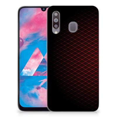 Samsung Galaxy M30 | TPU bumper | Geruit Rood