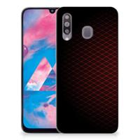 Samsung Galaxy M30 | TPU bumper | Geruit Rood