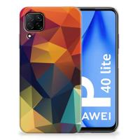 Huawei P40 Lite | TPU Hoesje | Polygon Color