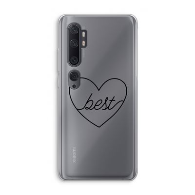 Best heart black: Xiaomi Mi Note 10 Transparant Hoesje