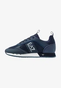 Emporio Armani EA7 Lace Up Sneakers Heren Navy/White - Maat 42 2/3 - Kleur: Donkerblauw | Soccerfanshop
