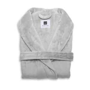 Zo Home Flanel Fleece Badjas Cara - pearl grey - S