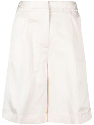 Peserico short taille haute à pince - Tons neutres