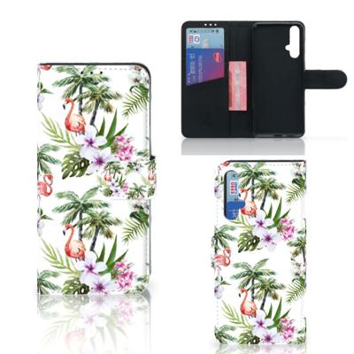 Honor 20 | Telefoonhoesje | Met pasjeshouder | Flamingo Palms