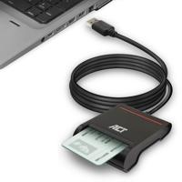 ACT externe usb 2.0 smartcard eid kaartlezer, zwart ACT externe usb 2.0 smartcard eid kaartlezer, zwart