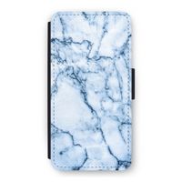 Blauw marmer: iPhone 12 Pro Flip Hoesje