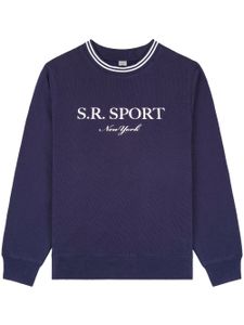 Sporty & Rich sweat à logo imprimé - Bleu