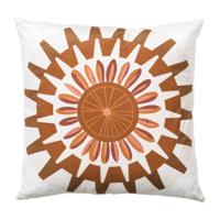 Kussen zon velvet - oranje - 45x45 cm