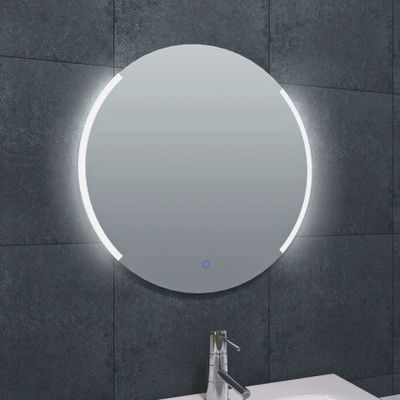 Badkamerspiegel Round | 60 cm | Rond | Directe en indirecte LED verlichting | Touch button | Met verwarming