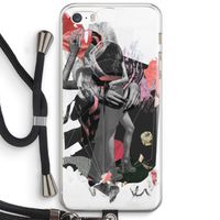 Dissimulation du réel: iPhone 5 / 5S / SE Transparant Hoesje met koord