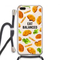 Eat Balanced: iPhone 8 Plus Transparant Hoesje met koord