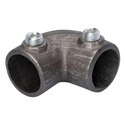 Op=Op | Leen Bakker - 1 Bocht 90° Gewalst Staal Ø28mm - Metaal - Grijs