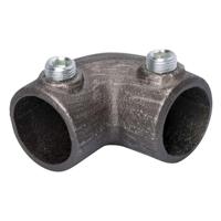 Op=Op | Leen Bakker - 1 Bocht 90° Gewalst Staal Ø28mm - Metaal - Grijs