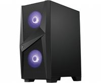 MSI MAG FORGE 100M computerbehuizing Midi Tower Zwart, Transparant - thumbnail