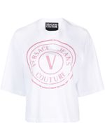 Versace Jeans Couture t-shirt en coton à logo imprimé - Blanc - thumbnail