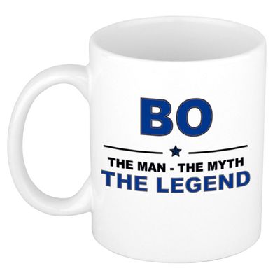 Bo The man, The myth the legend cadeau koffie mok / thee beker 300 ml
