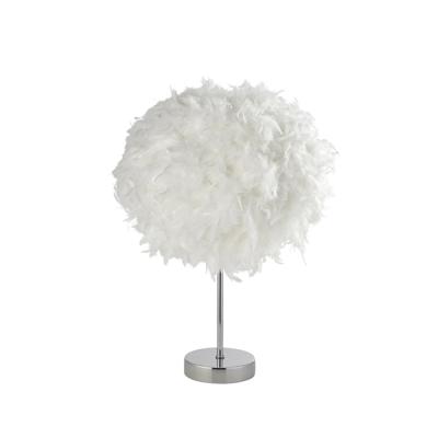 Searchlight TafellampHattie met veren - EU60392CC