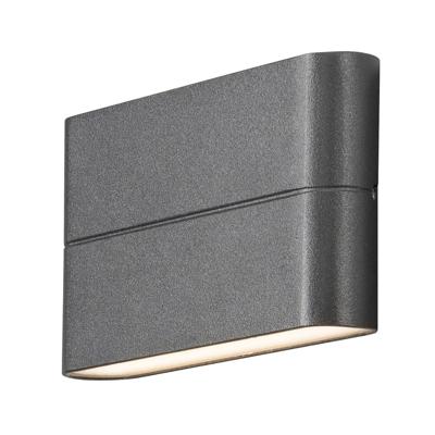 KonstSmide Vlakke up en downlighterChieri 17cm antraciet - 7973-370