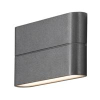 KonstSmide Vlakke up en downlighterChieri 17cm antraciet - 7973-370