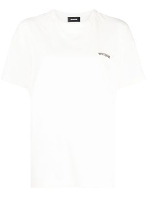 We11done t-shirt en coton à logo imprimé - Tons neutres