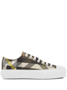 Burberry Geruite sneakers - Zwart