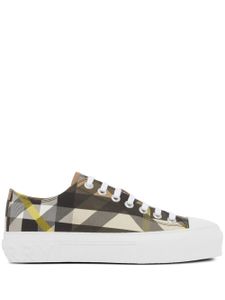 Burberry Geruite sneakers - Zwart